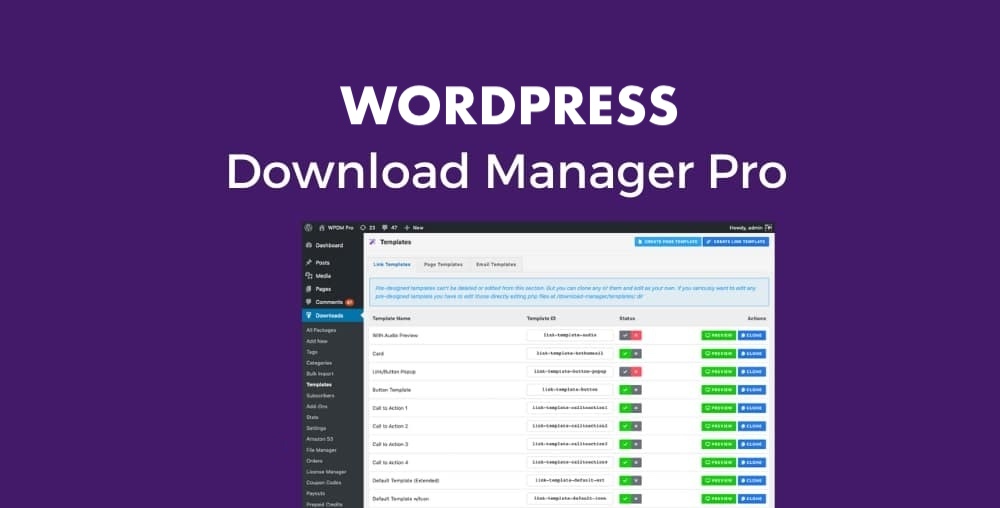 WordPress Download Manager Pro